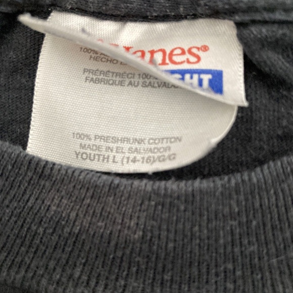 EUC 2000's IRON MAIDEN HALLOWED BE THY NAME ROCK T Black SHIRT 100% Cotton YL - Picture 5 of 6